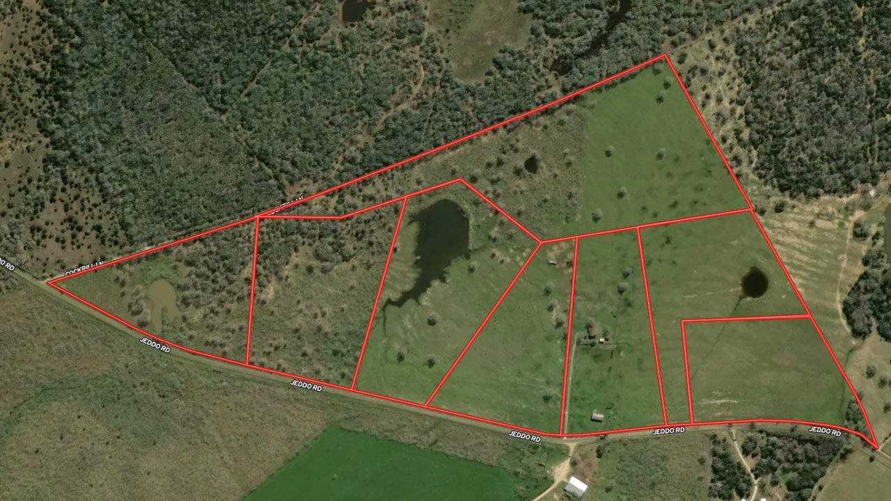 Jeddo Grove tract layout aerial